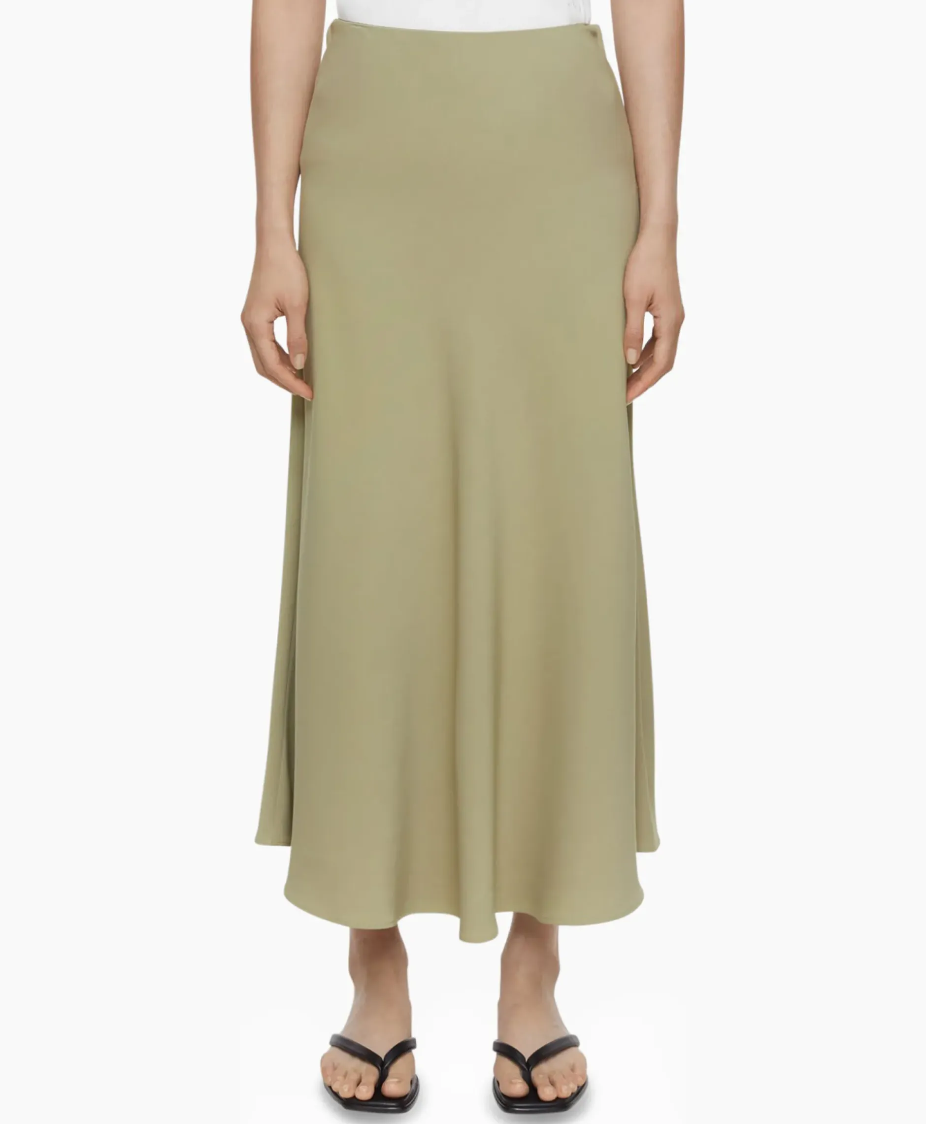 Midi Rok A Shape Skirt Groen^Closed Sale