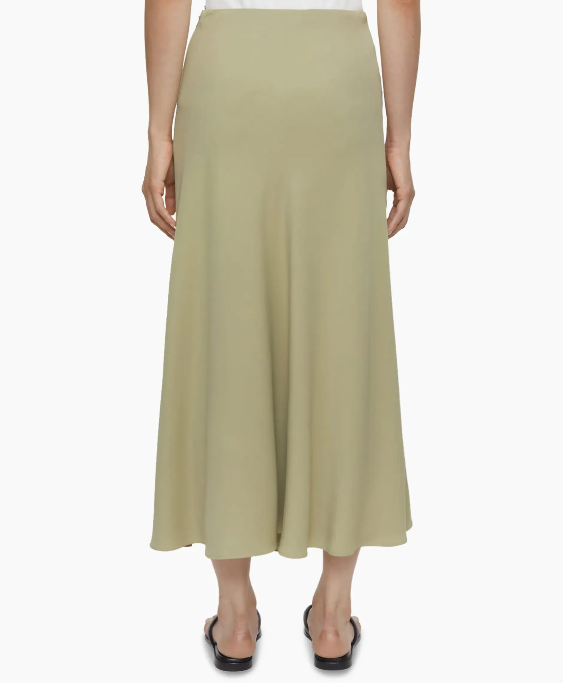 Midi Rok A Shape Skirt Groen^Closed Sale