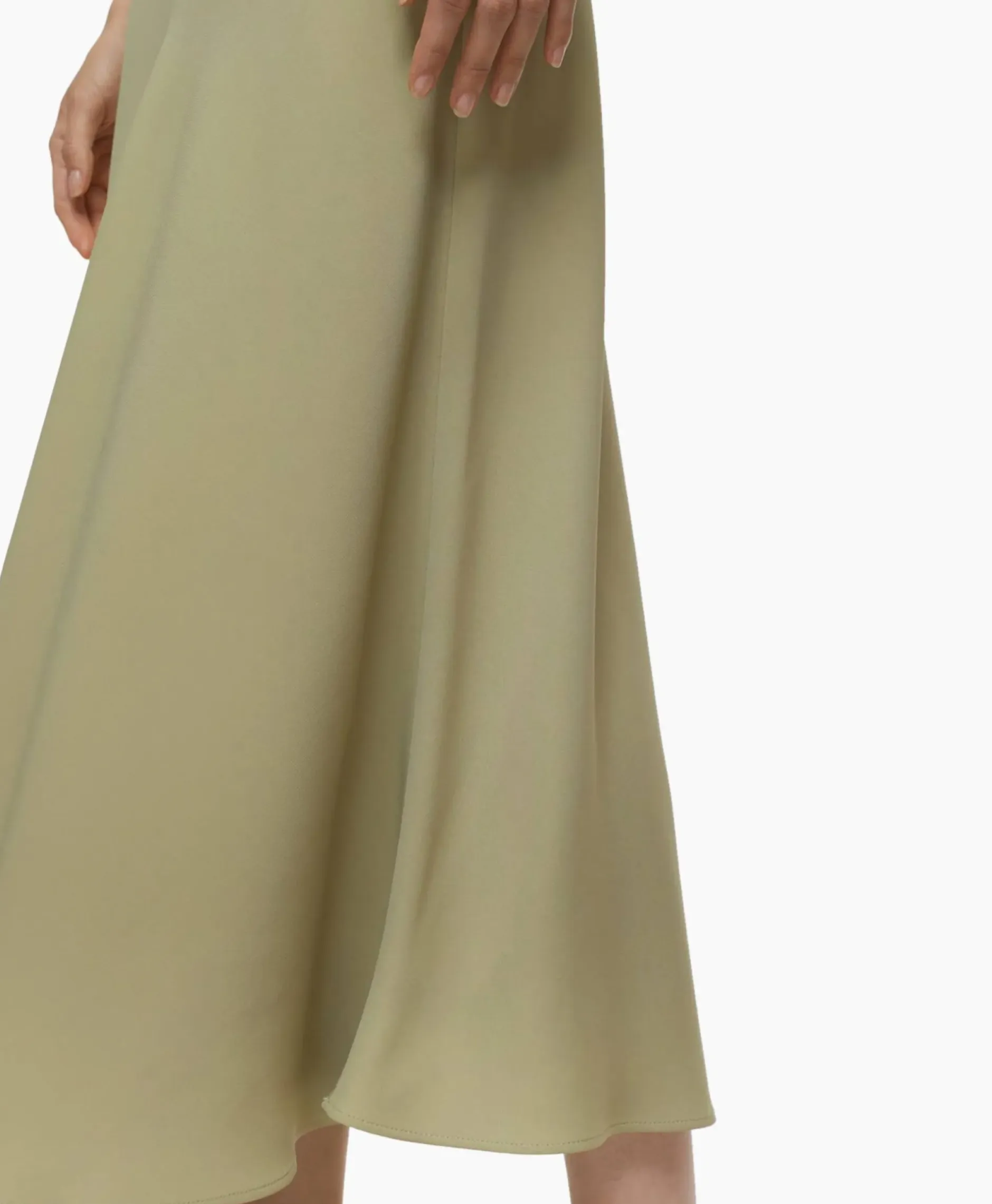 Midi Rok A Shape Skirt Groen^Closed Sale