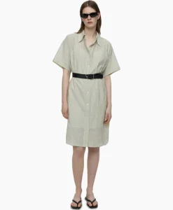 Mini Jurk Oversized Shirt Ecru^Closed New