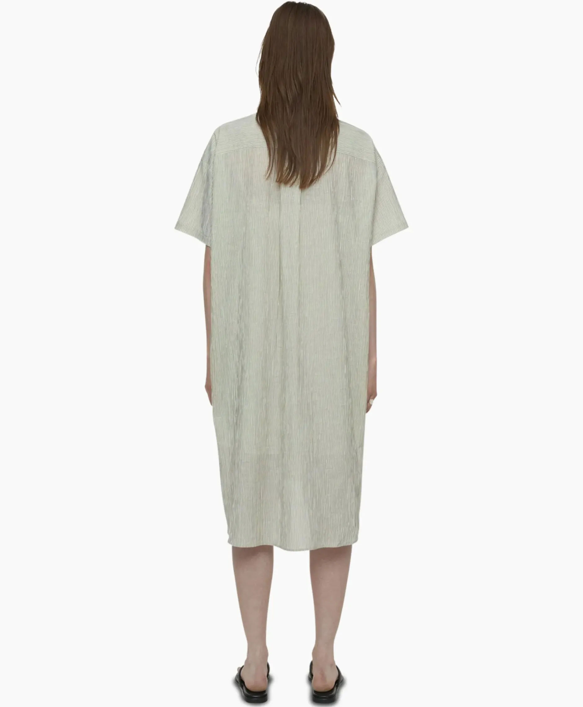 Mini Jurk Oversized Shirt Ecru^Closed New