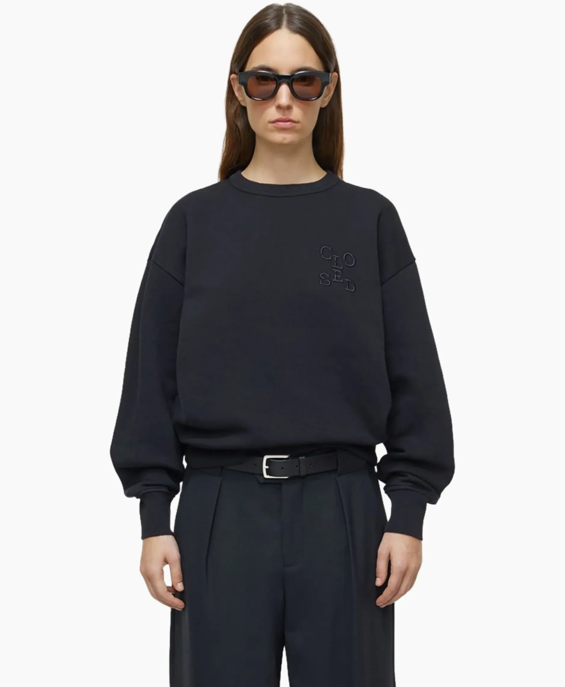 Pullover Basic Zwart^Closed Discount