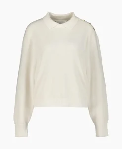 Pullover Cropped Polo Off White^Closed