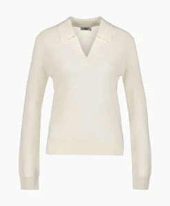Pullover Polo Longsleeve Off White^Closed Discount