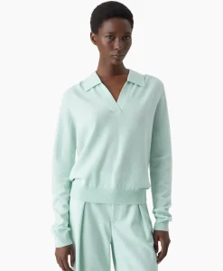 Pullover Polo Longsleeve Groen^Closed