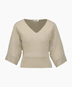 Pullover Short Sleeve Wrap Grijs^Closed New