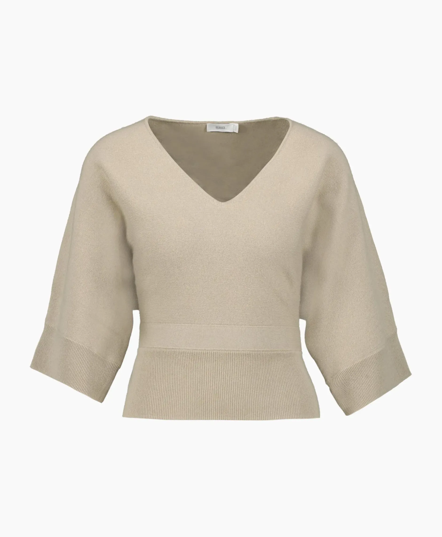 Pullover Short Sleeve Wrap Grijs^Closed New