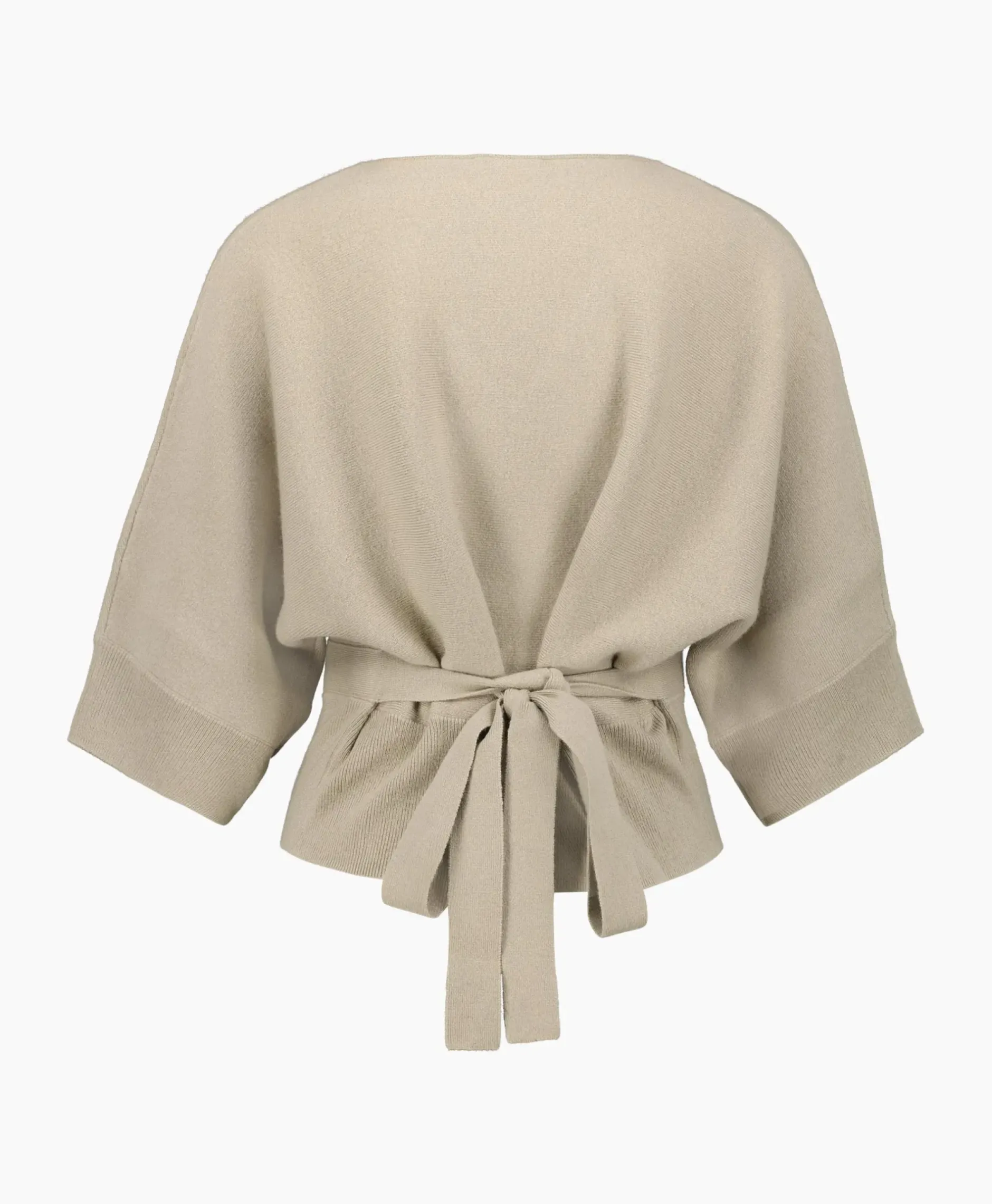 Pullover Short Sleeve Wrap Grijs^Closed New