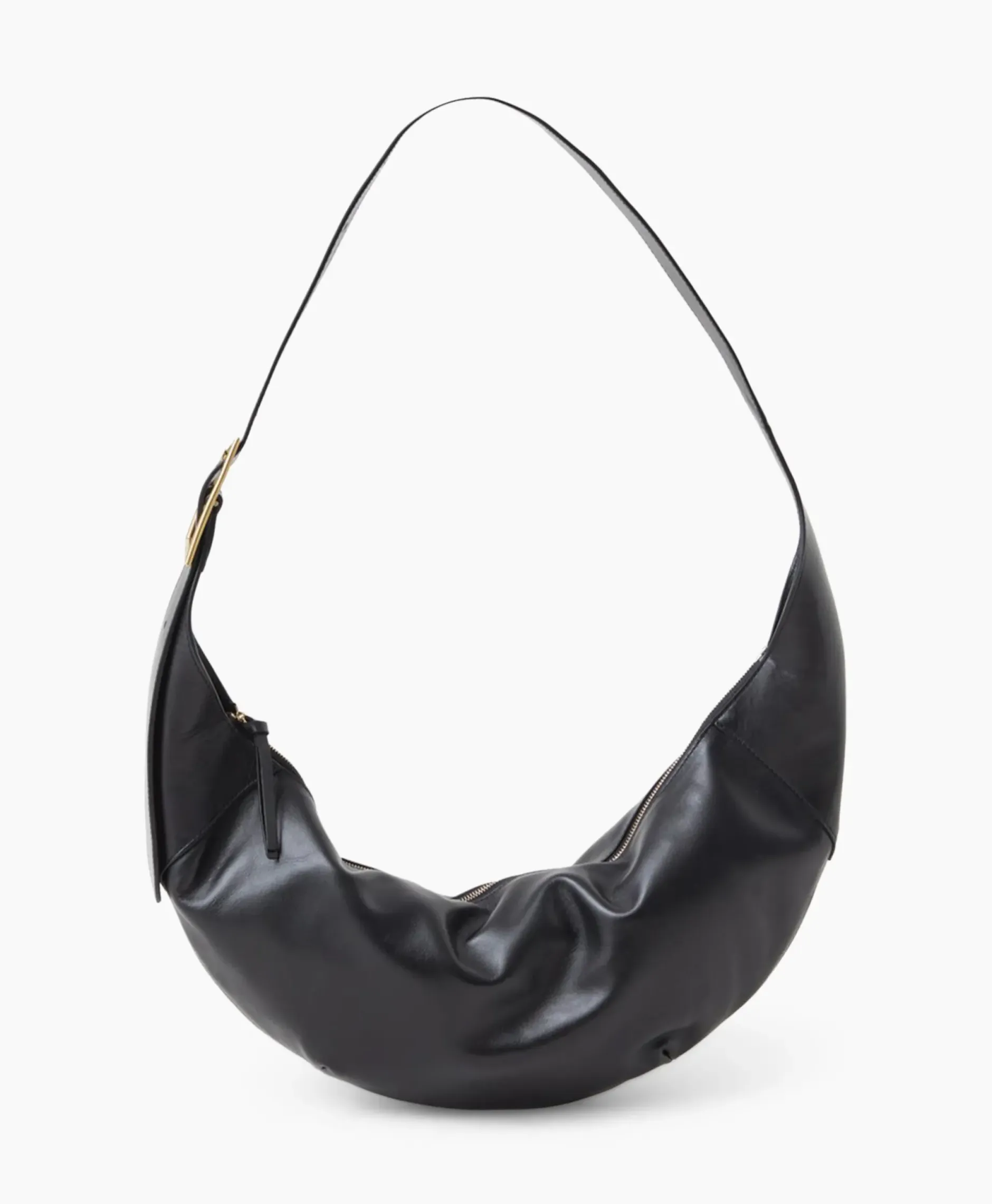 Schouder / Hand Tas Half Moon M Zwart^Closed Hot