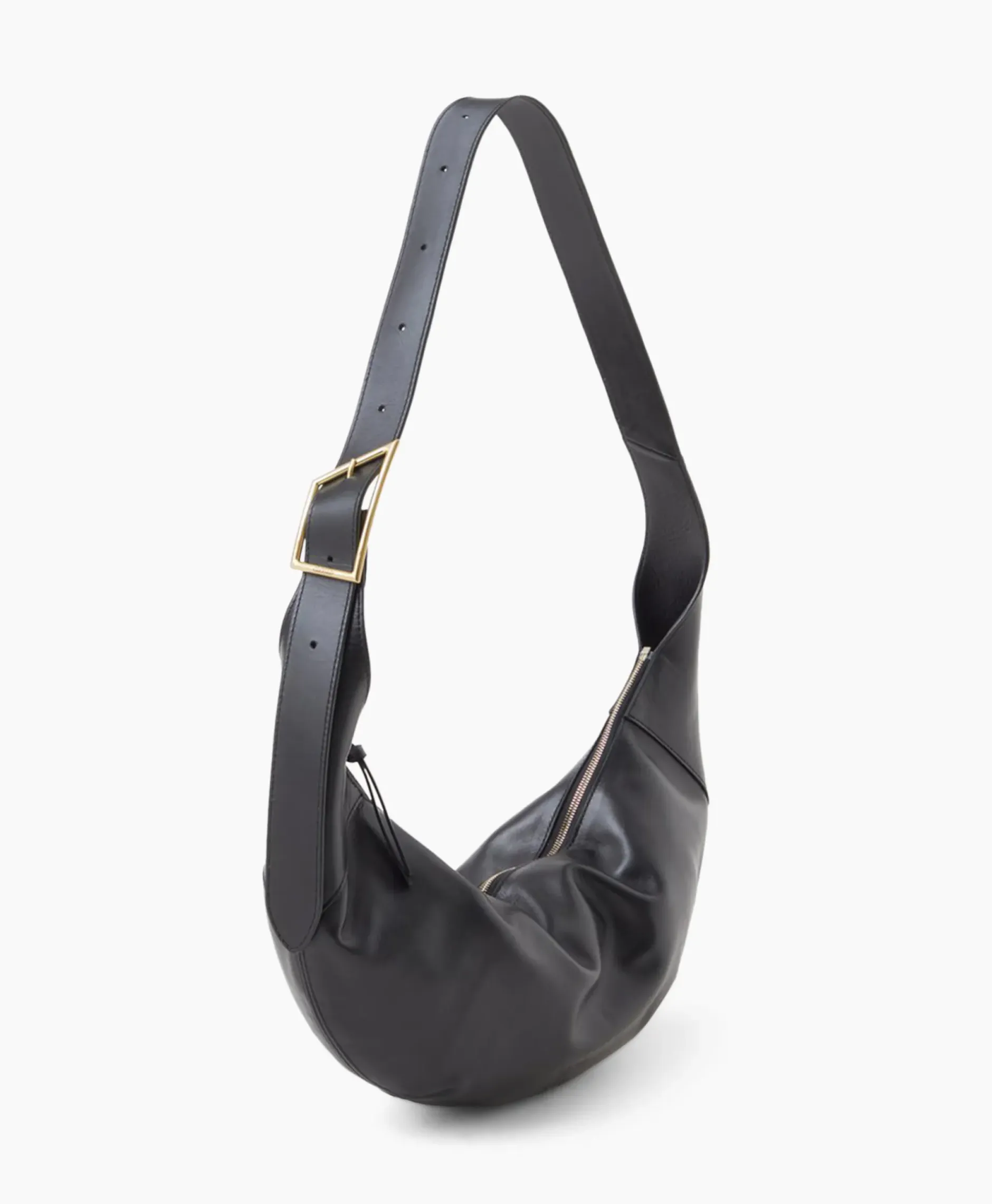 Schouder / Hand Tas Half Moon M Zwart^Closed Hot