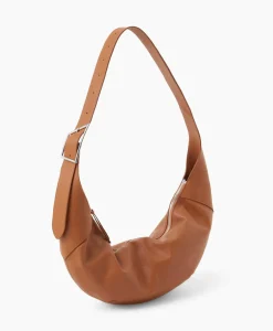 Schouder / Hand Tas Half Moon M Bruin^Closed Discount