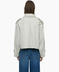 Trenchcoat Cropped Ecru^Closed New