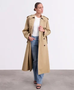 Trenchcoat Trench Coat Bruin^Closed Clearance