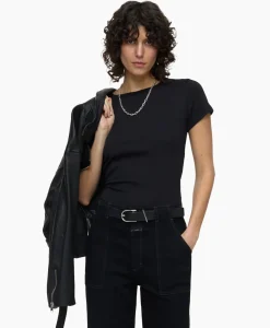 T-Shirt Korte Mouw Crew Neck Short Sleeve Zwart^Closed