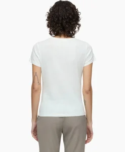 T-Shirt Korte Mouw Crew Neck Short Sleeve Ecru^Closed New