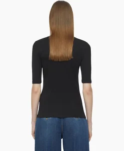 T-Shirt Korte Mouw Crewneck Short Sleeve Zwart^Closed Clearance