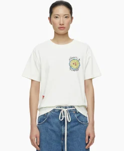 T-Shirt Korte Mouw Printed Ecru^Closed New