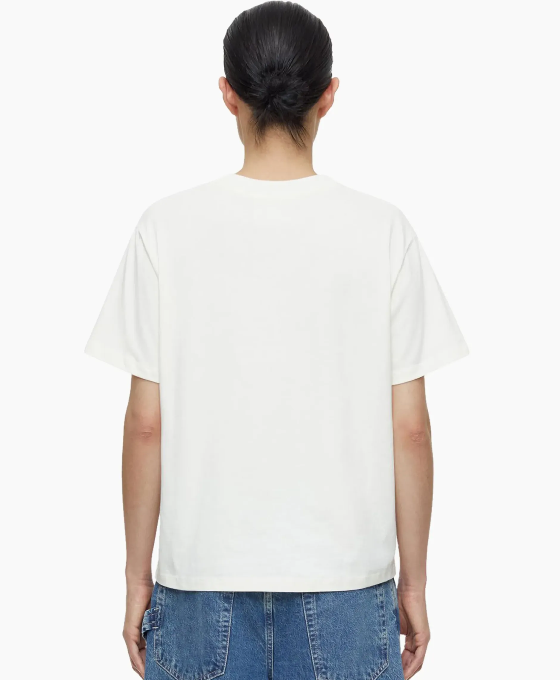 T-Shirt Korte Mouw Printed Ecru^Closed New