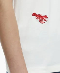 T-Shirt Korte Mouw Printed Ecru^Closed New