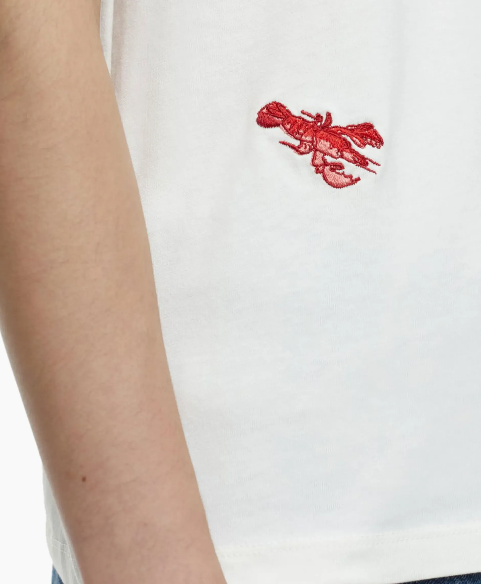 T-Shirt Korte Mouw Printed Ecru^Closed New