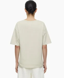 T-Shirt Korte Mouw V-Neck Short Sleeve Ivoor / Naturel^Closed Outlet