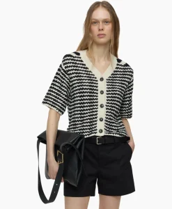 Vest V Short Sleeve Zwart^Closed Sale