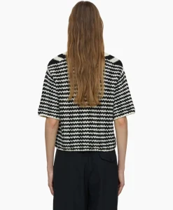 Vest V Short Sleeve Zwart^Closed Sale