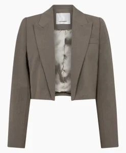 Co'Couture Blazer Vidacc Crop Midden Bruin^Co'couture Clearance