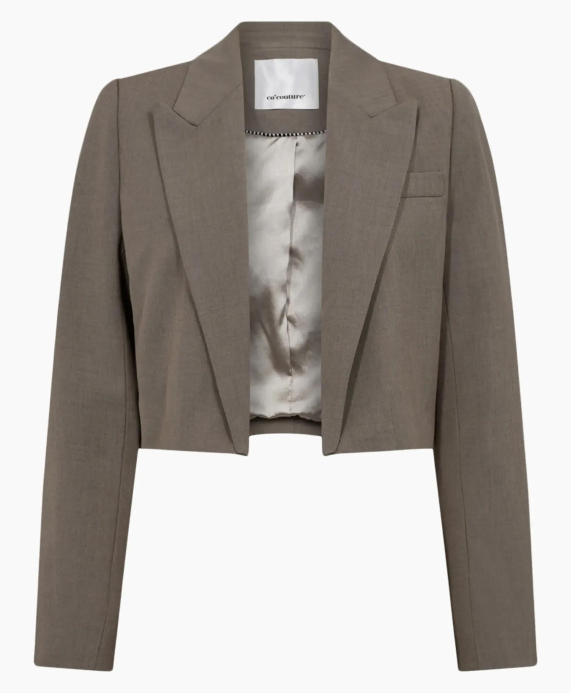 Co'Couture Blazer Vidacc Crop Midden Bruin^Co'couture Clearance