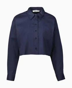 Co'Couture Blouse Cotton Crisp Crop Donker Blauw^Co'couture Outlet