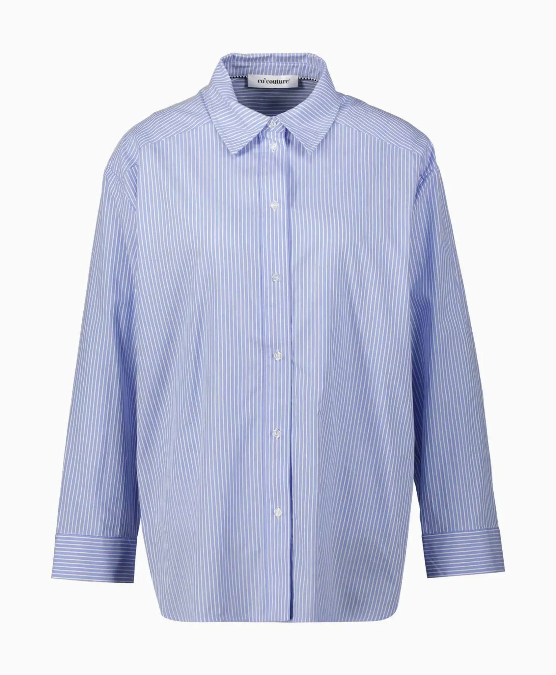 Co'Couture Blouse Double Cuff Stripe Licht Blauw^Co'couture Outlet