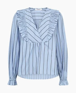 Co'Couture Blouse Ivana Smock Frill Blauw^Co'couture Best