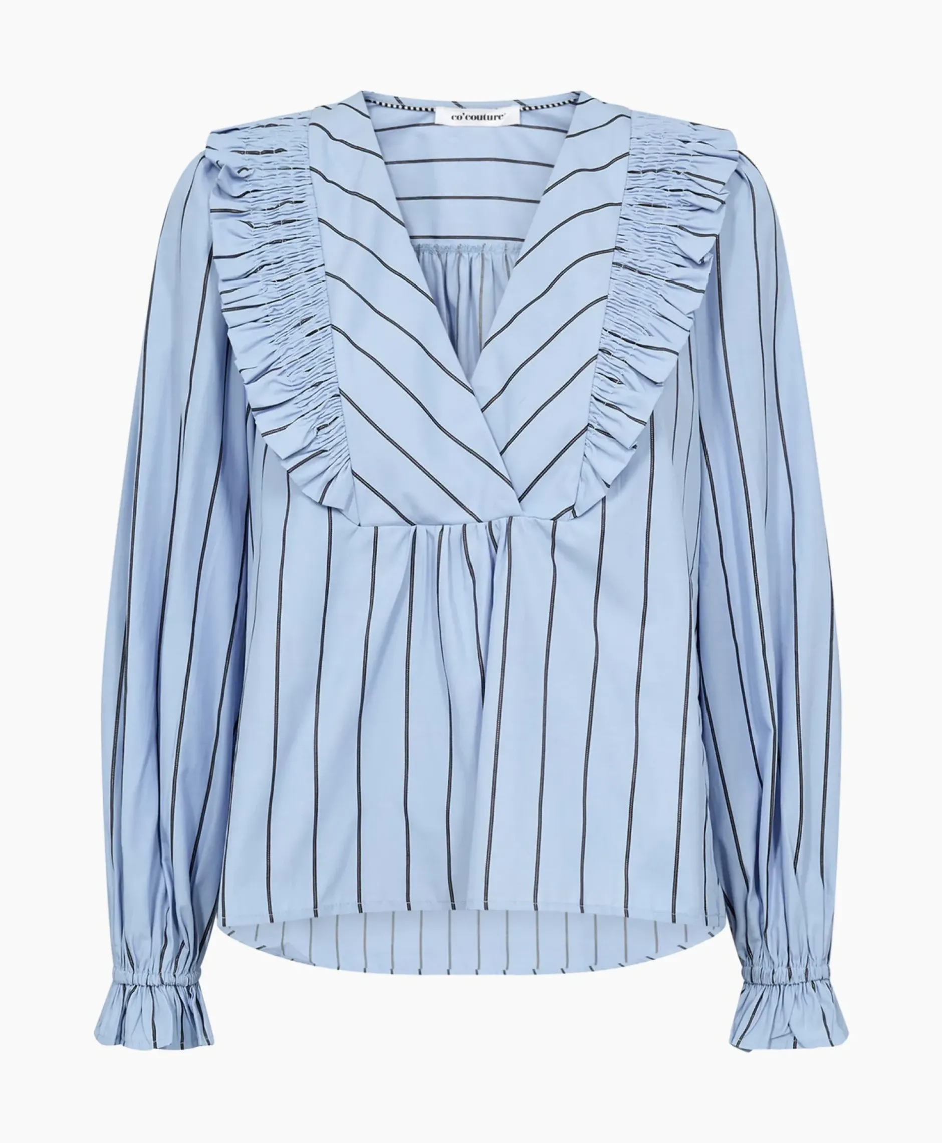 Co'Couture Blouse Ivana Smock Frill Blauw^Co'couture Best