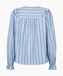 Co'Couture Blouse Ivana Smock Frill Blauw^Co'couture Best