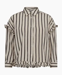 Co'Couture Blouse Sadie Frill Zwart^Co'couture Outlet