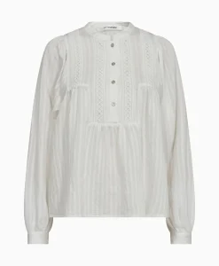 Co'Couture Blouse Selma Placket Wit^Co'couture Outlet
