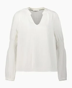 Co'Couture Blouse Sueda Smock Sleeve Wit^Co'couture Hot