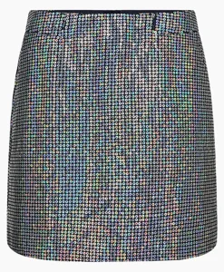 Co'Couture Minirok Sequincc Denim Mini Donker Blauw^Co'couture New