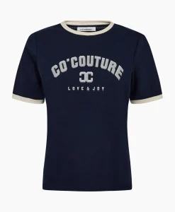 Co'Couture T-Shirt Korte Mouw Edge Donker Blauw^Co'couture Clearance