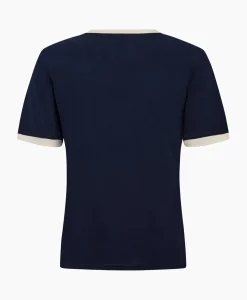 Co'Couture T-Shirt Korte Mouw Edge Donker Blauw^Co'couture Clearance