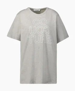 Co'Couture T-Shirt Korte Mouw Outline Oversize Grijs^Co'couture Best
