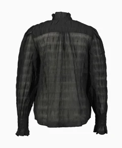 Co'Couture T-Shirt Korte Mouw Structurecc Line Frill Zwart^Co'couture Sale