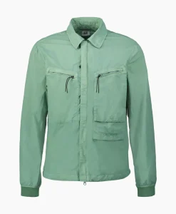Overshirt Flatt Nylon Licht Groen^Cp Company Hot
