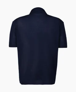 Polo Filo Di Scozia Knitted Donker Blauw^Cp Company Online