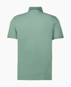 Polo Stretch Piquet Striped Collar Licht Groen^Cp Company
