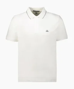 Polo Stretch Piquet Striped Collar Wit^Cp Company Best