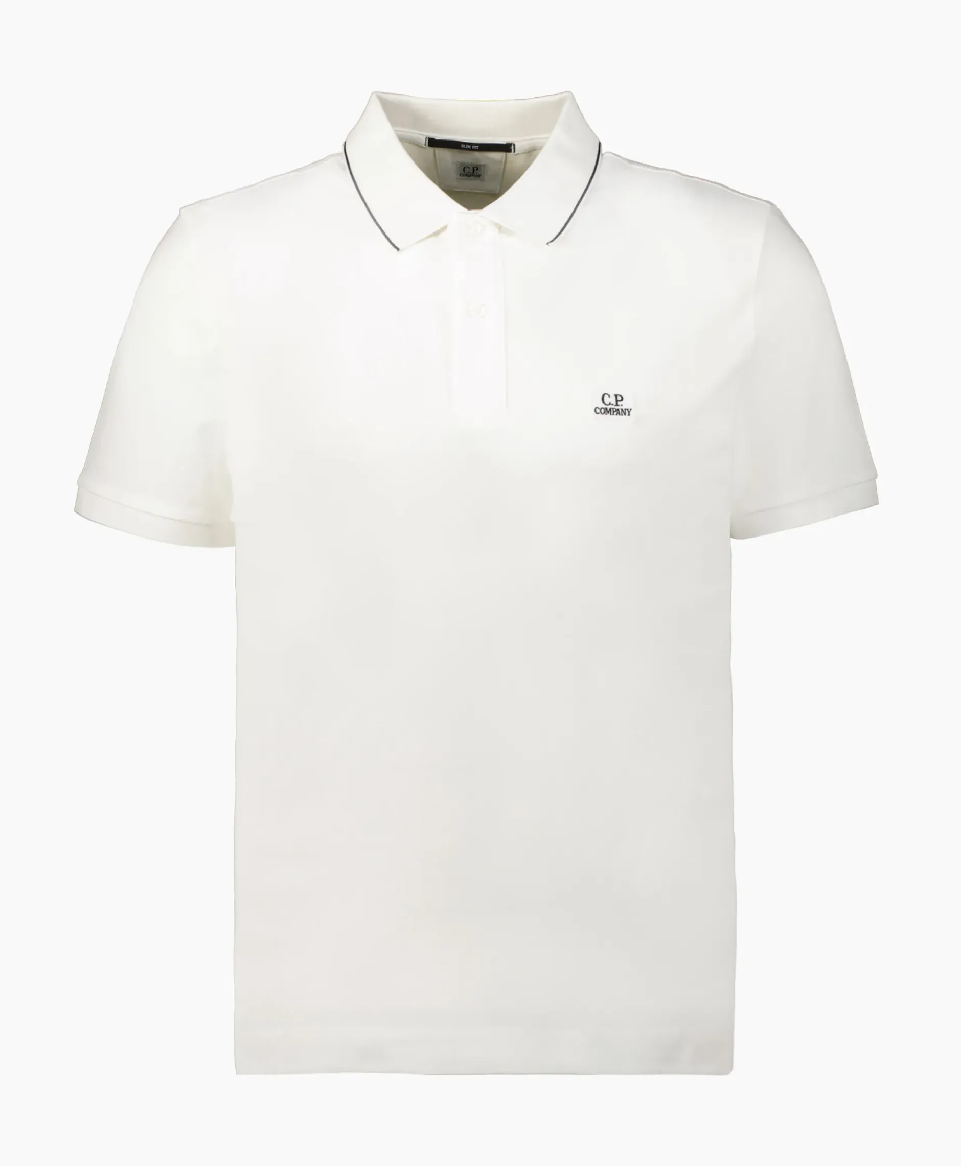 Polo Stretch Piquet Striped Collar Wit^Cp Company Best