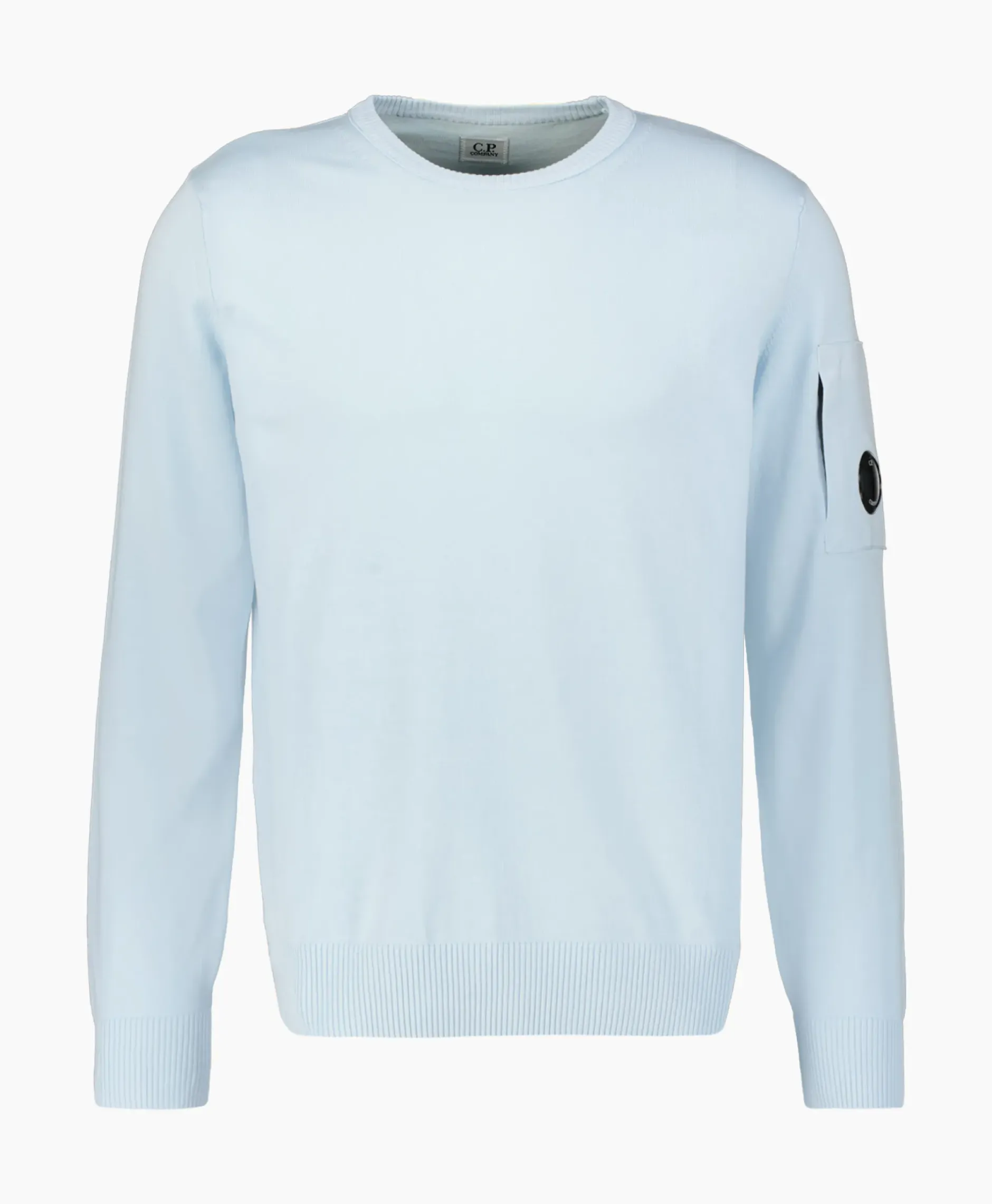 Pullover Cotton Crepe Knit Licht Blauw^Cp Company Discount