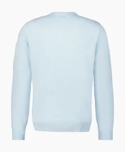 Pullover Cotton Crepe Knit Licht Blauw^Cp Company Discount