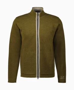 Pullover Double Zipped Knit Groen^Cp Company Online
